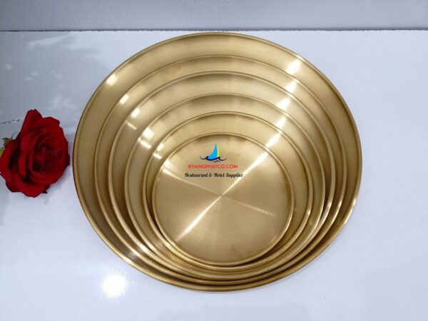 Dĩa inox vàng Hàn Quốc