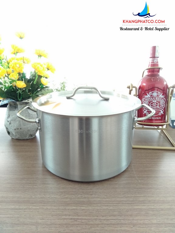 Các loại nồi inox 2 đáy dùng trong nhà hàng Noi 2 quai inox 2 day 101126 .1 - Các loại nồi inox 2 đáy dùng trong nhà hàng
