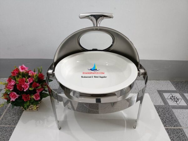 Nồi hâm buffet tròn PC 126051L với khay sứ