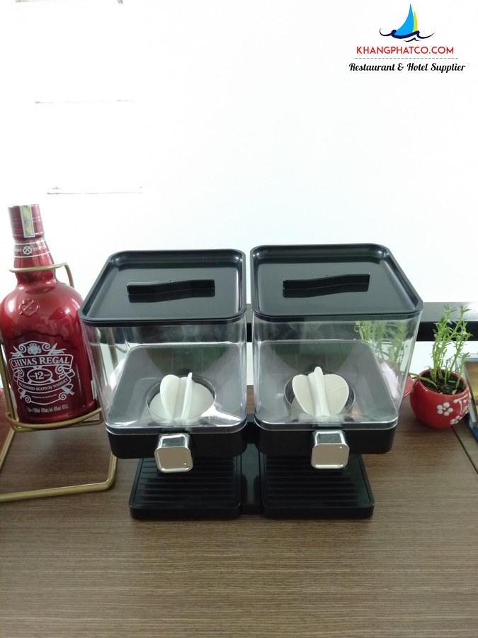 Công cụ dụng cụ Buffet cho nhà hàng Binh dung ngu coc 2 ngan mau den BCD02B .1 - Công cụ dụng cụ Buffet cho nhà hàng