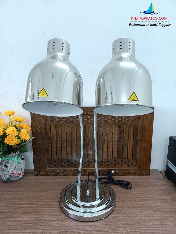 Đèn hâm nóng thức ăn 2 bóng (inox) 121168S Den ham nong thuc an 121168S .1 600x800 - Đèn hâm nóng thức ăn 2 bóng (inox) 121168S