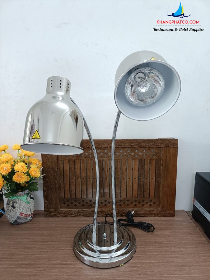 Đèn hâm nóng thức ăn 2 bóng (inox) 121168S Den ham nong thuc an 121168S .2 600x800 - Đèn hâm nóng thức ăn 2 bóng (inox) 121168S
