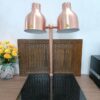 Đèn hâm nóng thức ăn 2 bóng có đế (đồng) 121166D