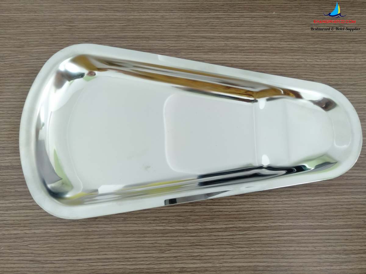 Khay inox hình quạt Khay inox hình quạt