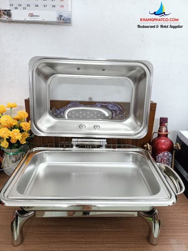 Nồi hâm buffet chữ nhật KP1016L-2 5