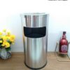Thùng rác gạt tàn inox trắng A35-B Thùng rác gạt tàn inox trắng A35-B