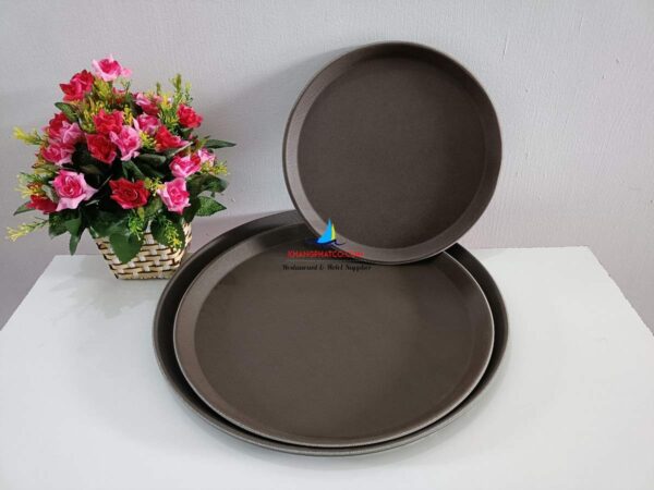 Khay chống trượt tròn
