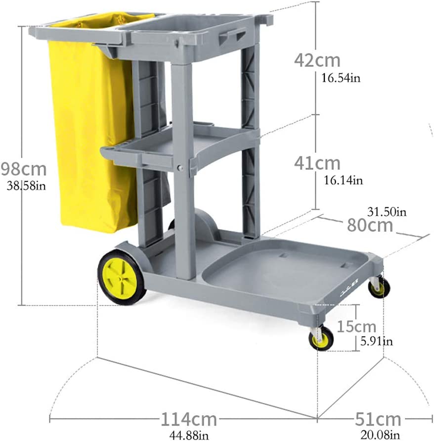 Xe dọn vệ sinh chữ L - Xe đẩy vệ sinh nhựa 3 tầng 26 - Xe dọn vệ sinh chữ L - Xe đẩy vệ sinh nhựa 3 tầng