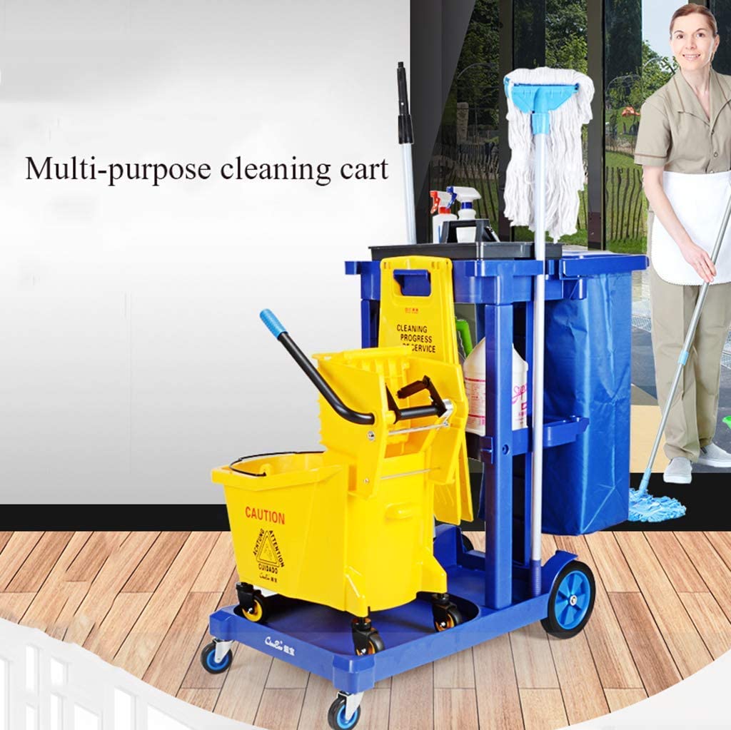 Xe dọn vệ sinh chữ L - Xe đẩy vệ sinh nhựa 3 tầng 4 - Xe dọn vệ sinh chữ L - Xe đẩy vệ sinh nhựa 3 tầng
