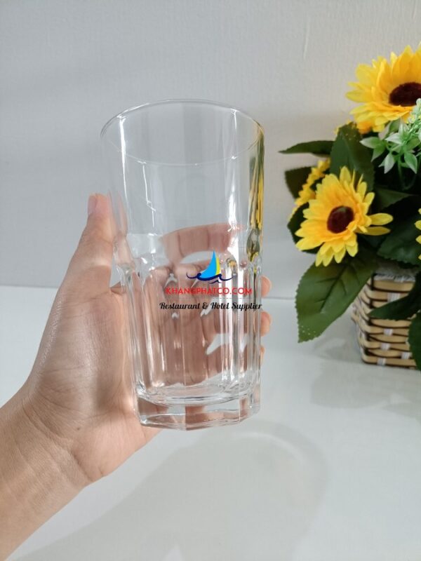 Ly Thuy Tinh Tam Goc Om Trong Suot 300ml Thai Lan UG 407 2 600x800 - Ly Thủy Tinh Tám Góc Cao Thái Lan UG-407 - 300ml