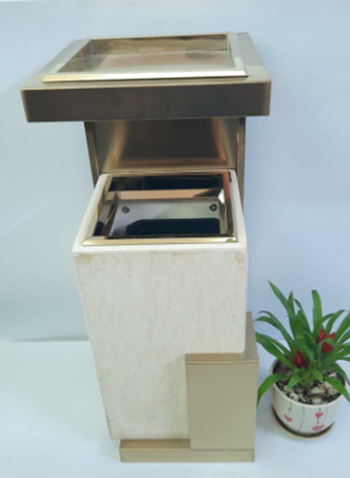 Thùng rác lễ tân số 1 màu vàng Thung rac le tan so 1 mau vang - Thùng rác lễ tân số 1 màu vàng