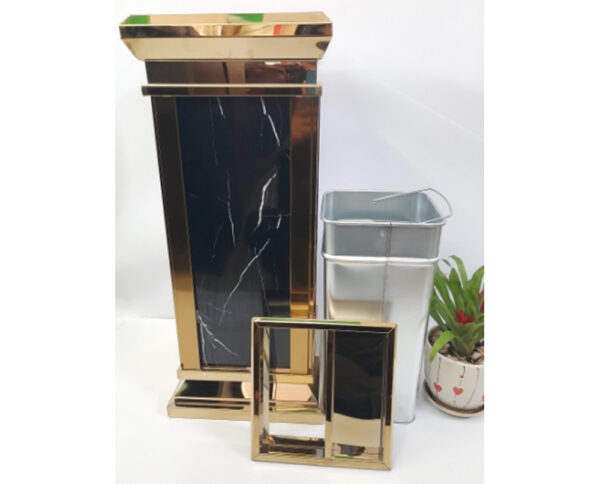 Thùng rác lễ tân số 3 màu đen 2