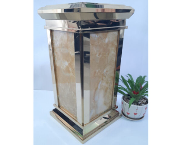 Thùng rác lễ tân số 3 màu vàng