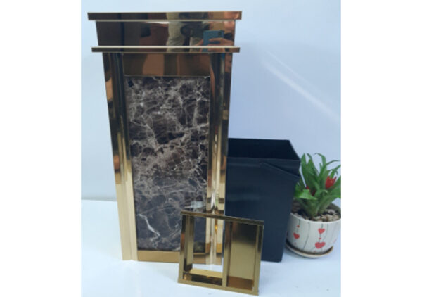 Thùng rác lễ tân số 4 màu hạt dẻ