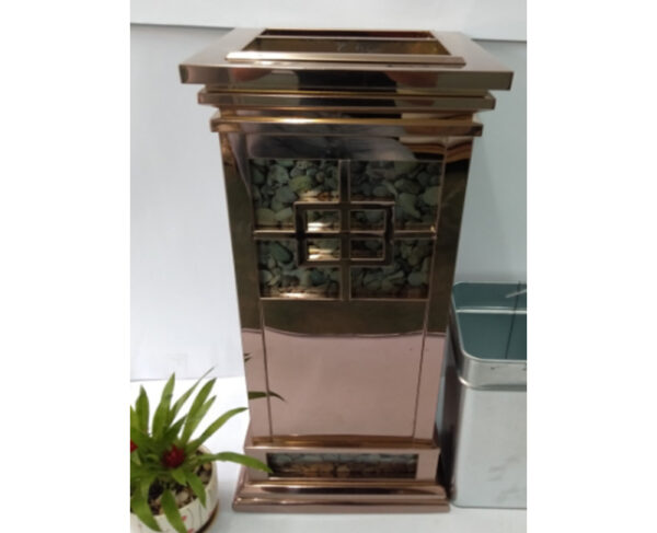 Thùng rác lễ tân số 7 màu nâu