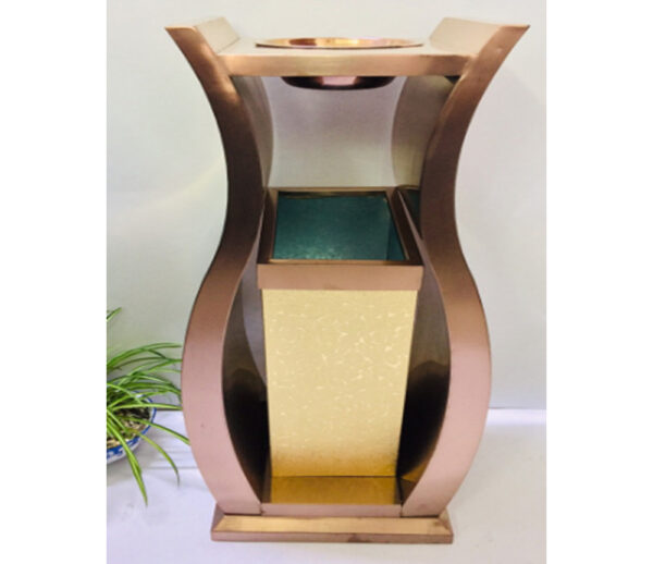 Thùng rác lễ tân số 8 màu vàng hồng