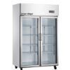 Tủ mát inox 2 cửa kính