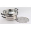 Bộ nồi xửng inox 3 đáy nắp kiếng 28cm
