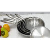 Chảo chiên inox tay cầm thép