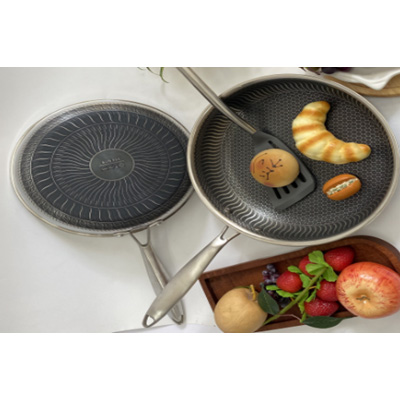 Chảo inox 304 hoa văn cạn